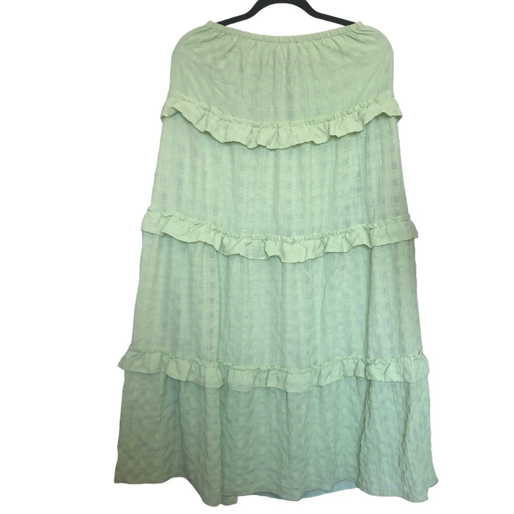 Lulu’s Summer Sophisticate Lime Green Tie-Strap Two-Piece Maxi Dress Siz… - Picture 7 of 14